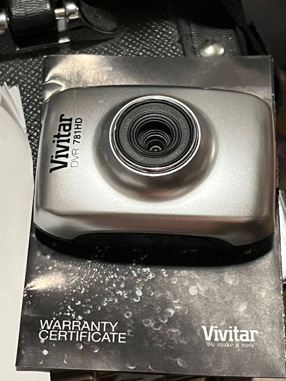Vivitar DVR781HD Silver Action Video Camera with Waterproof Case and Mounts